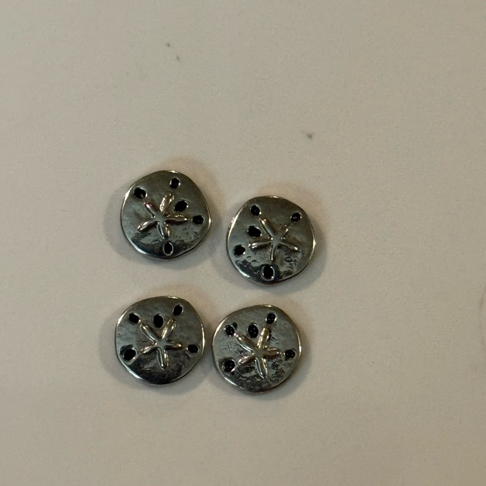 Origami Owl Silver Sand Dollar Charms